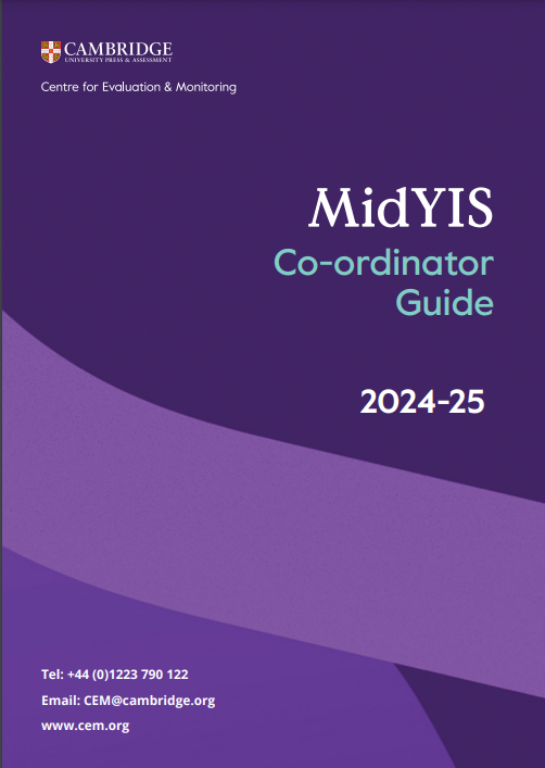 Full PDF Coordinator guidance document for MidYIS – CEM